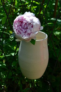 Vase zum Aufhängen weiß